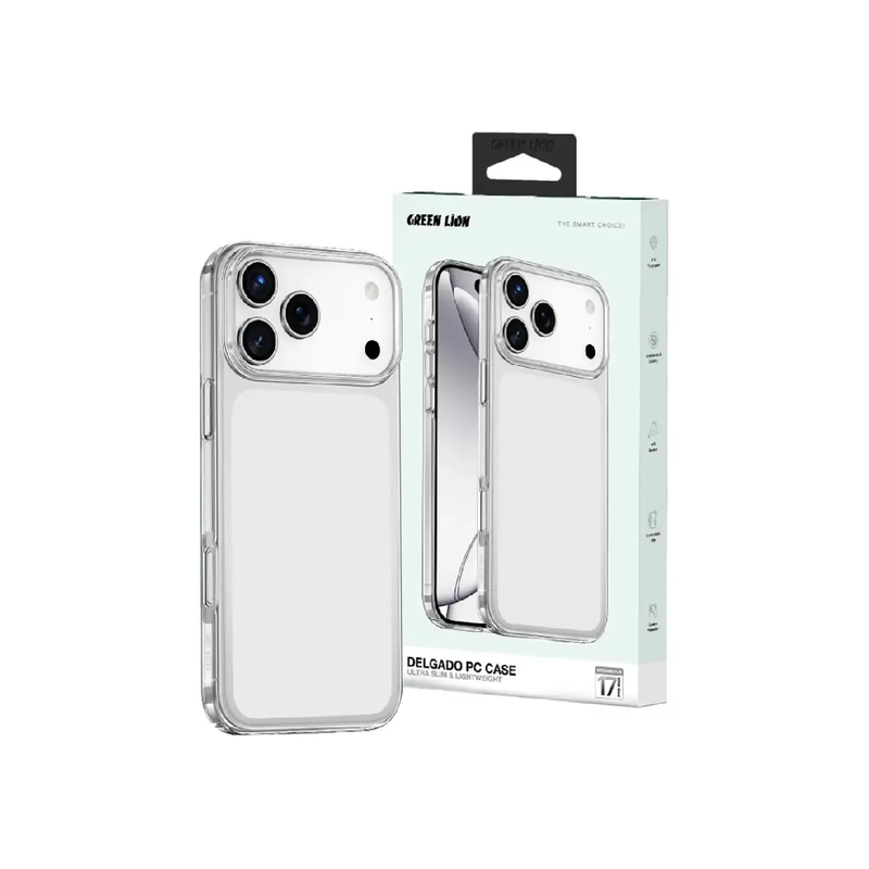 Green Lion Case iPhone 17 Pro Max Delgado PC - Clear