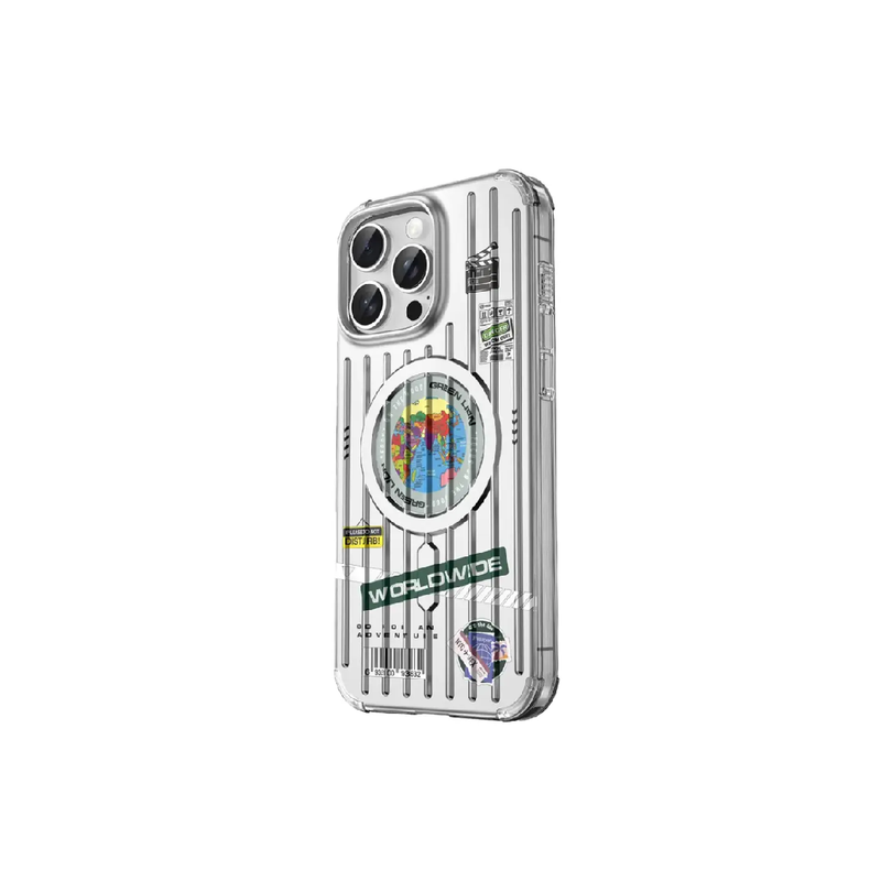 Green Lion Case For iPhone 16 Pro Globe Magsafe