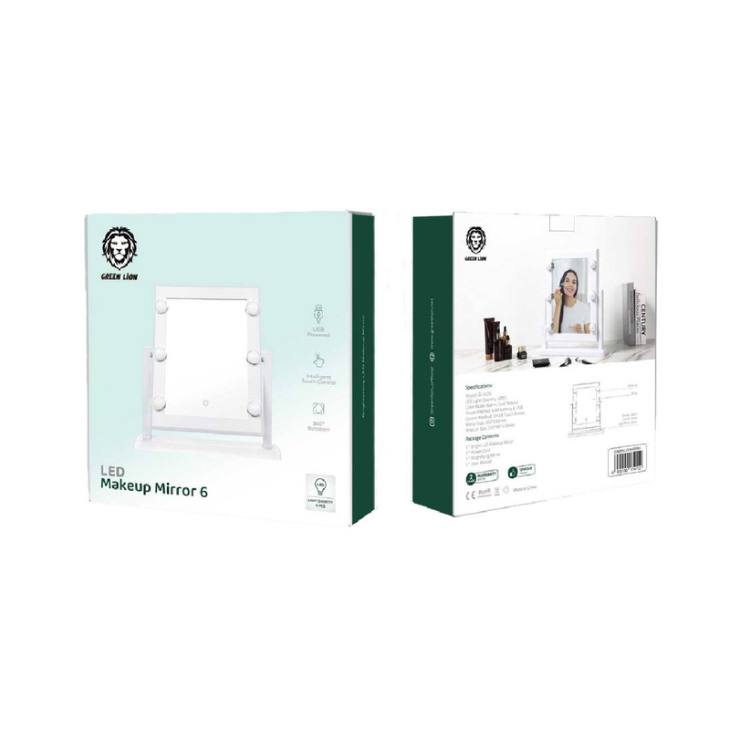 Green Lion LED Makeup Mirror 6 - White