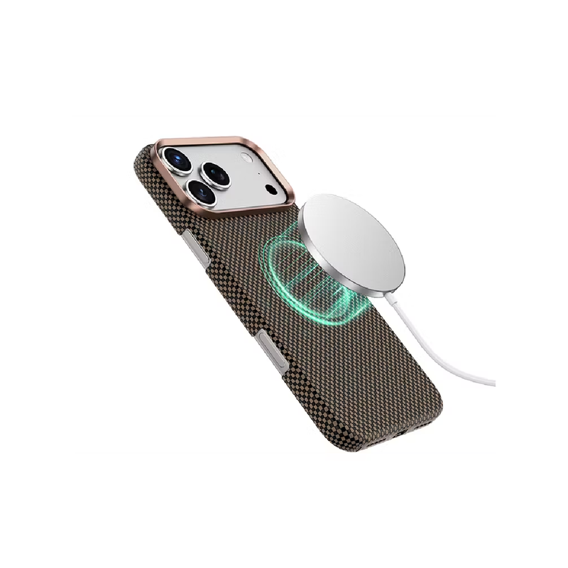 Green Lion Case For iphone 17 Pro Max Magsafe Kelvar