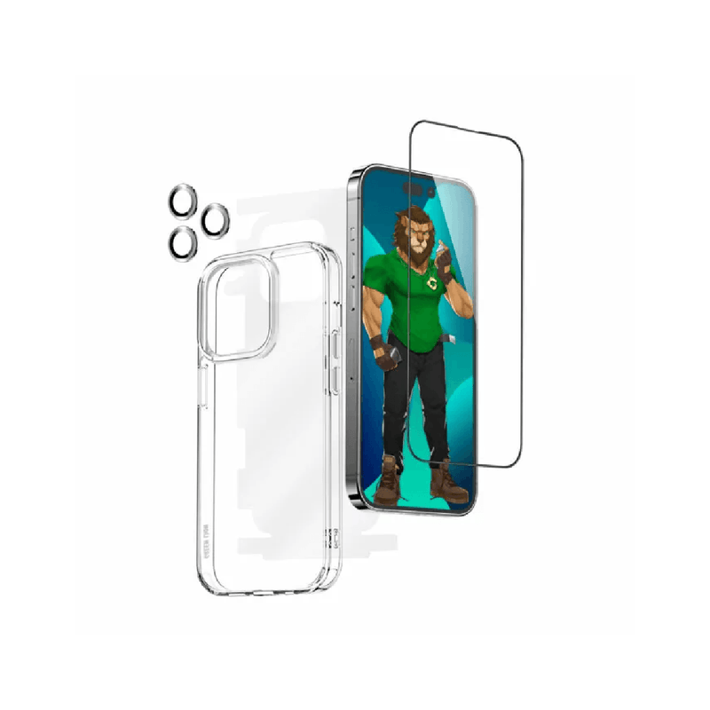 جرين ليون مجموعة 4 في 1 ديفيندر باك أيفون 17 برو - شفاف