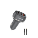 Green Lion Car Charger QC+PD 50W + cable - Black