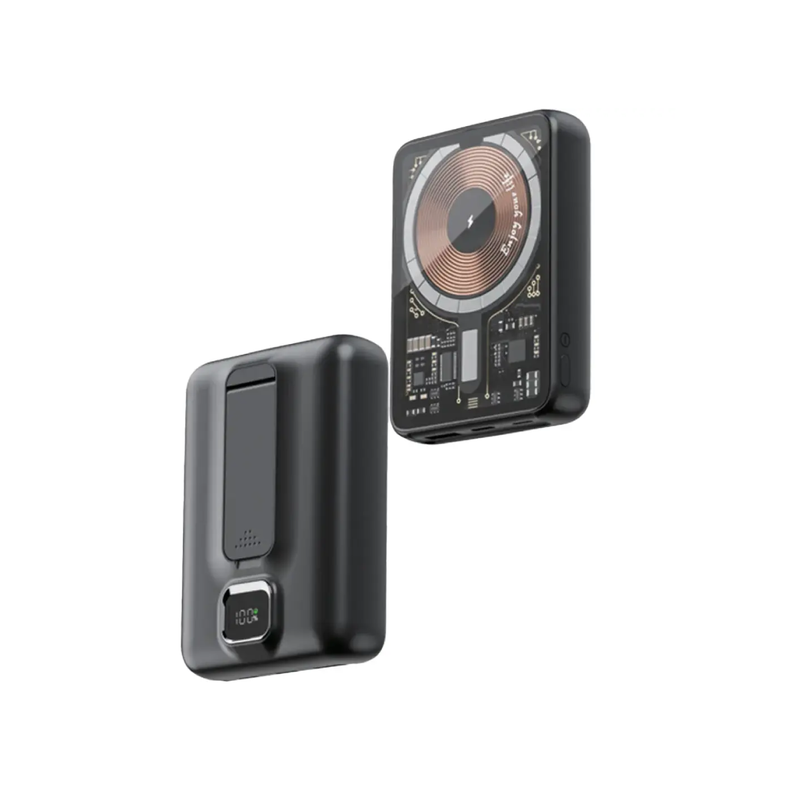 بنك الطاقة Green Lion Chambers MagSafe 10000mAh (CNCHMAGPBI0BK) - أسود