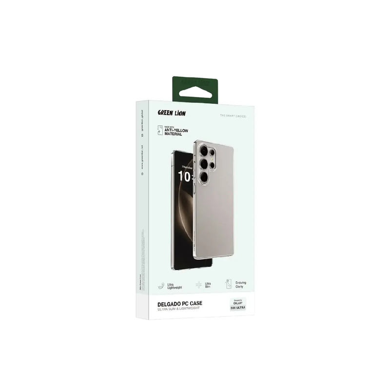 Green Lion Case For Samsung Galaxy S25 Ultra Delgado PC- Clear