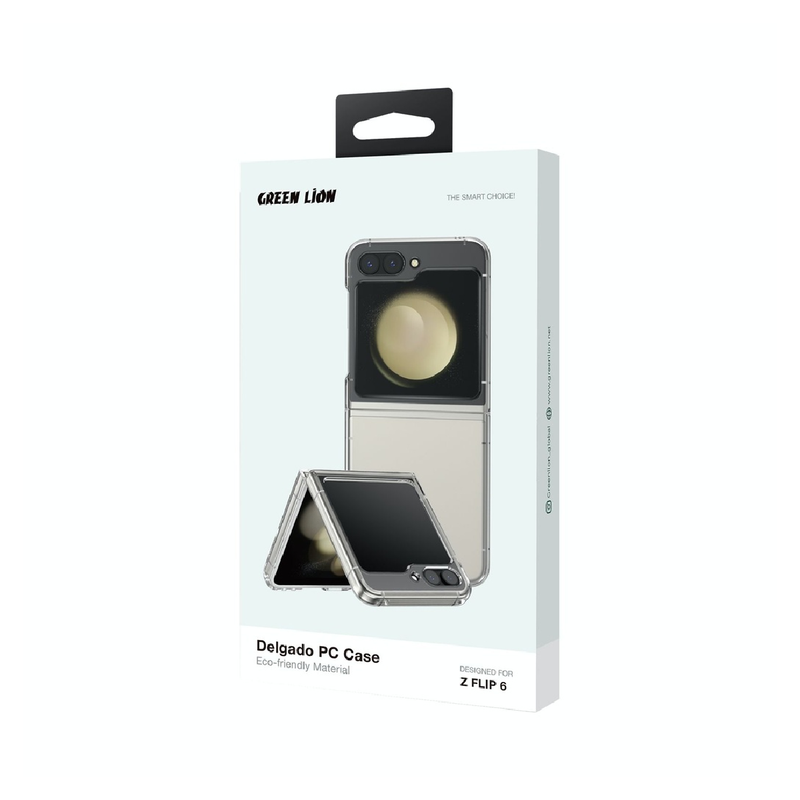 Green Lion Delgado Pc Case Galaxy Z Flip 6 - Gray