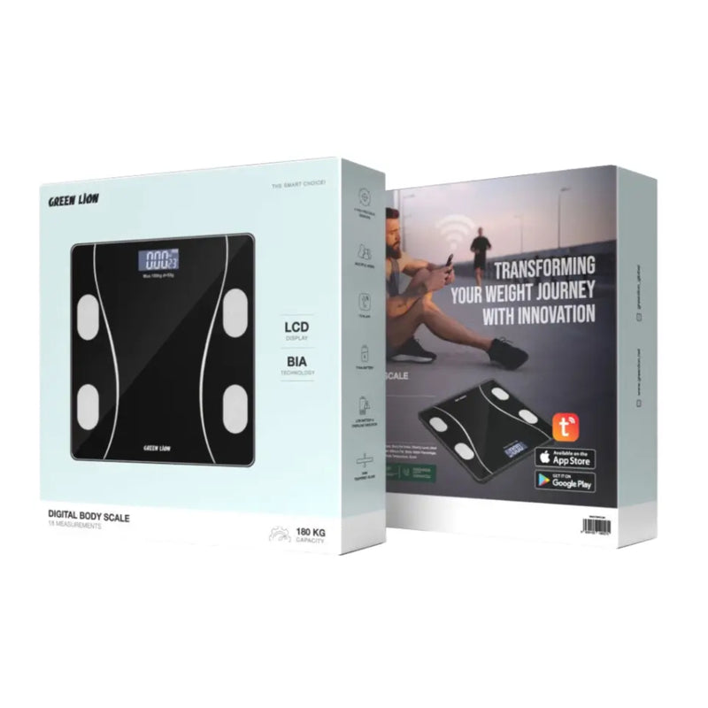 Green Lion Digital Body Scale 18 LCD Display - Black