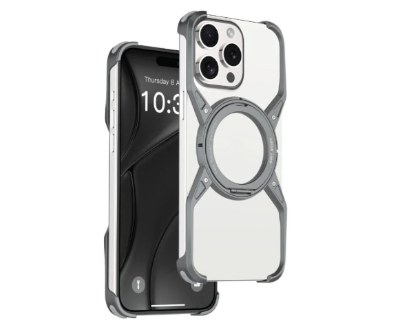 Green Lion Edge X Bezel Less Case MagSafe iPhone 16 Pro, Magnetic Ring Holder