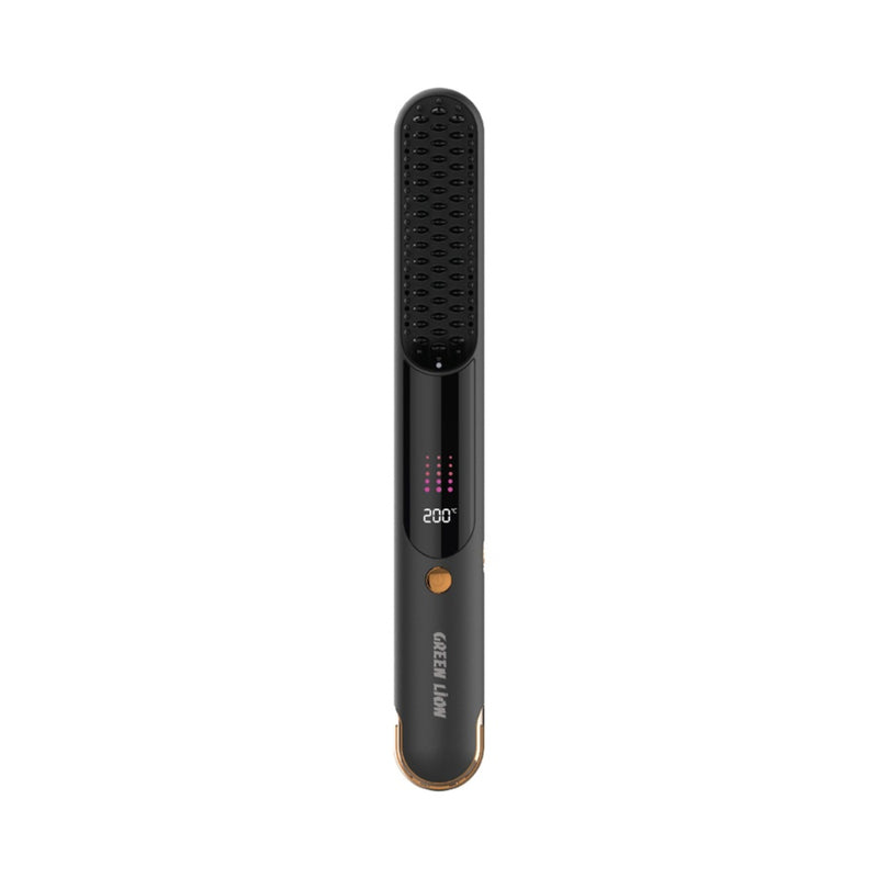 Green Lion Infrared Hair Comb Digital Display 140-200°C Temperature Infrared Function 30W Power - Black