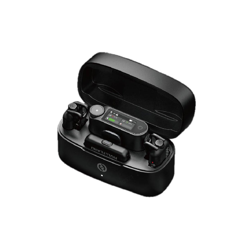 نظام ميكروفون لاسلكي لارك ماكس 2 من هولي لاند، إصدار كومبو لأربعة أشخاص مع كاميرا RX + USB-C RX - رمادي فضائي