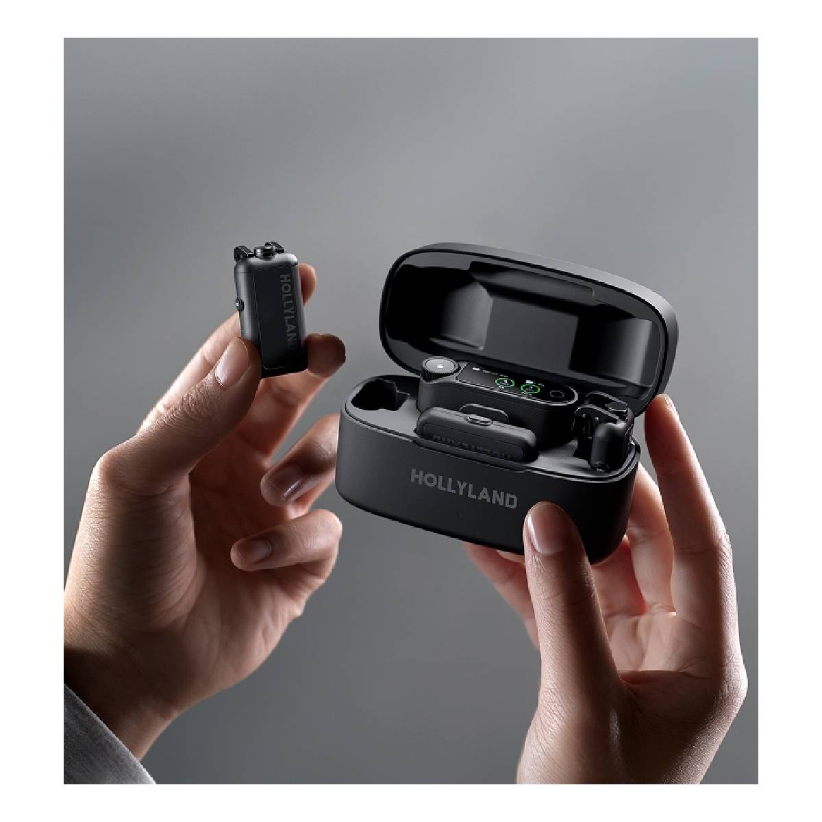 HOLLYLAND ワイヤレスイヤフォン ブラック Hollyland Lark Max 2 Ultimate Combo 2-Person Wireless Microphone for C