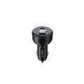 Havit CC100W PD + USB-A Digital Display 100W Fast Car Charger - Black