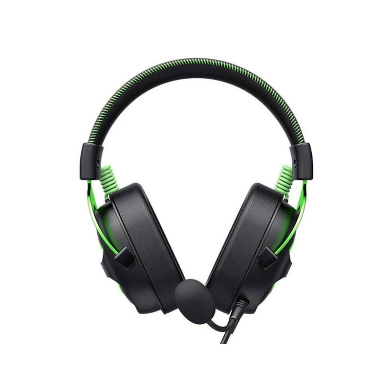 Havit Gaming Headphone with Noise Cancellation, Adjustable Headband H2002E - Black/Green 2