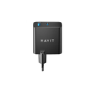 هافيت محول طاقة 45 وات جان - أسود 