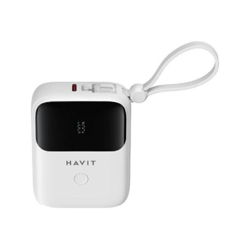 Havit Power Bank 10000mAh With USB-C - Lighting Cable