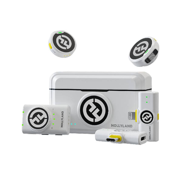 Hollyland Lark M2 Wireless Lavalier Microphone Combo - Lvory White