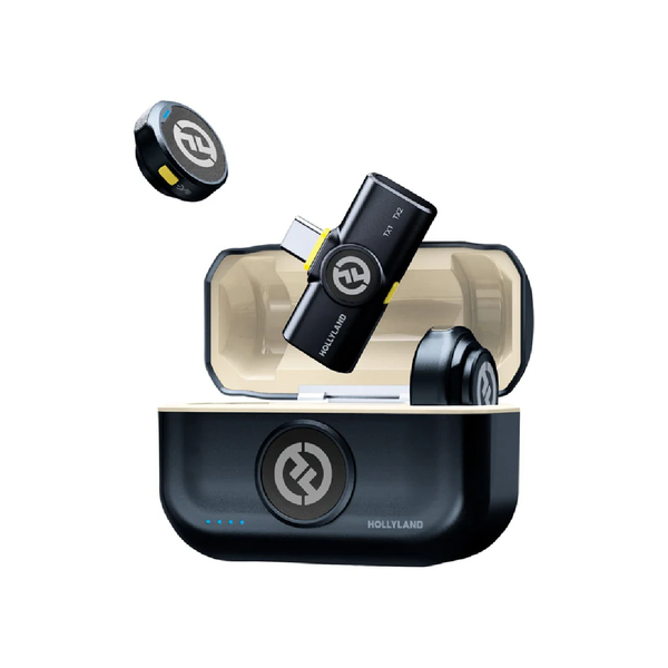 Hollyland Lark M2 Wireless Lavalier Microphone USB-C Plug, Duo - Shine Charcoal