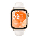 Huawei Watch Fit 3 NFC Edition Smartwatch, 1.82" AMOLED Display, Ultra-Slim Design, Compatible with iOS & Android - White (Leather Strap)