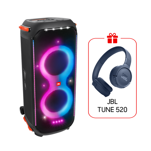 JBL Party Box 710 Speaker with 800W RMS Powerful Sound  - Black  + JBL Tune 520BT Gift🎁