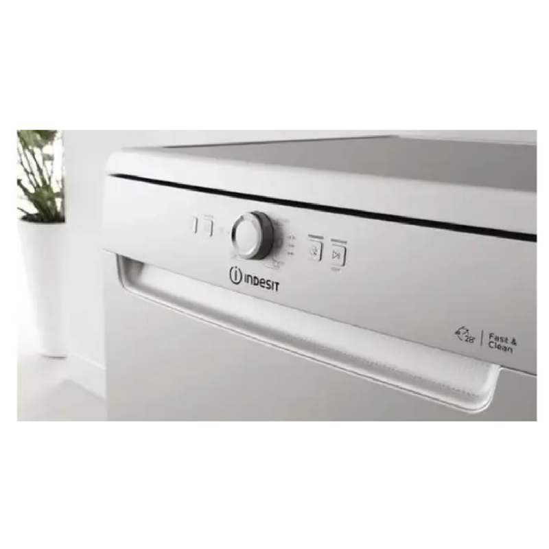 إنديست غسالة أطباق 14 فرد، 60 سم، DFE 1B19 S - فضي