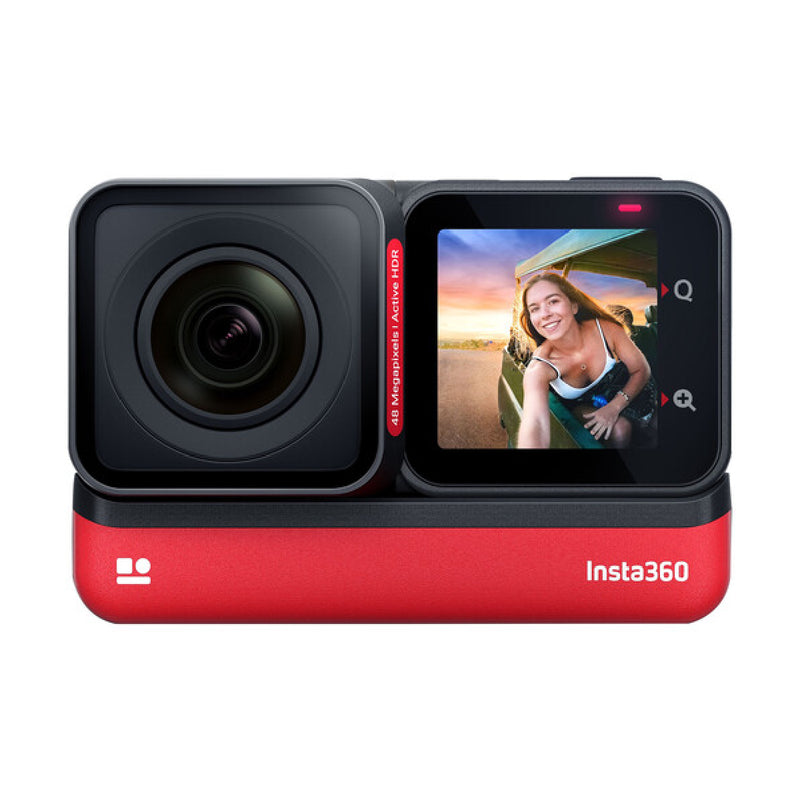 Insta360 ONE RS Twin Edition – 5.7K 360 + 4K Action Camera with Interchangeable Lenses – Black