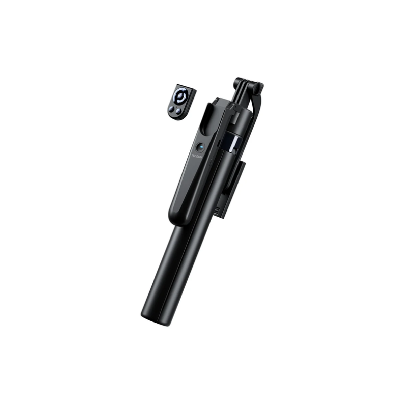 Telesin Intelligent Auto Tracking Tripod Compatible With Mobiles & Camera - Black