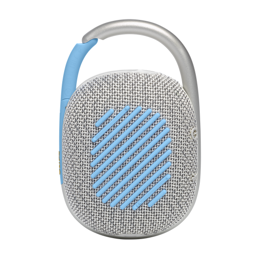 JBL Clip 4 Waterproof Bluetooth Speaker, Up To 10hrs Playing Time - Eco White