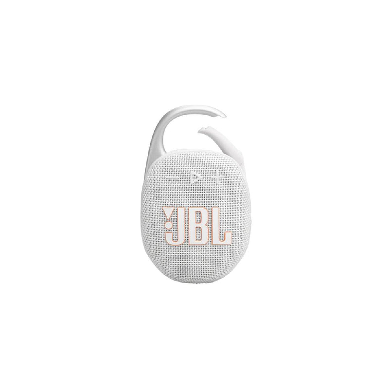 مكبر صوت Jbl Clip 5 محمول بتقنية البلوتوث ومقاوم للماء، صغير الحجم للغاية، مع وقت تشغيل يصل إلى 12 ساعة، بتصميم مشبك.