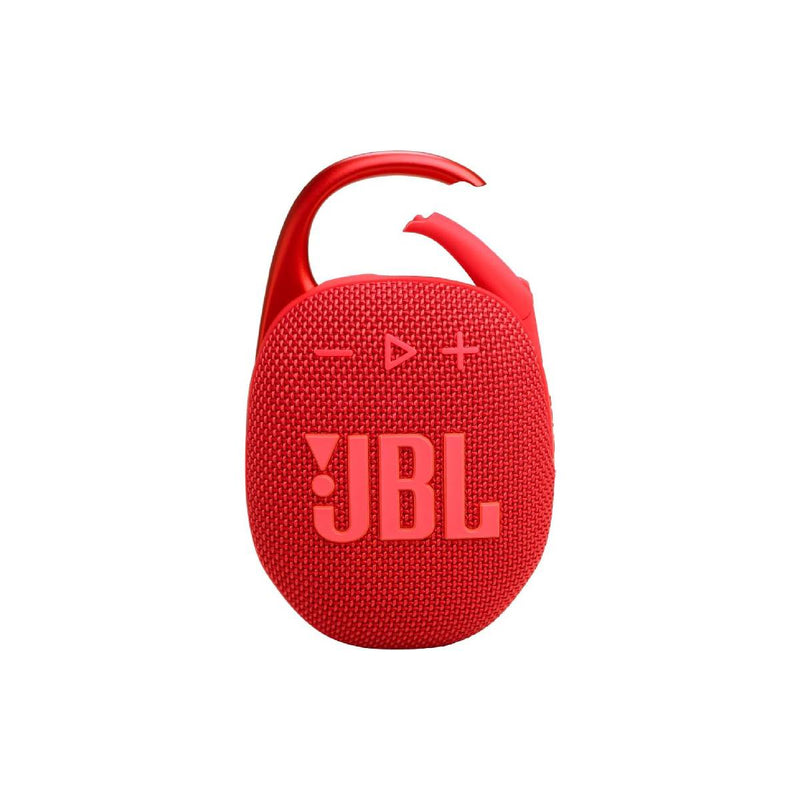 مكبر صوت Jbl Clip 5 محمول بتقنية البلوتوث ومقاوم للماء، صغير الحجم للغاية، مع وقت تشغيل يصل إلى 12 ساعة، بتصميم مشبك.