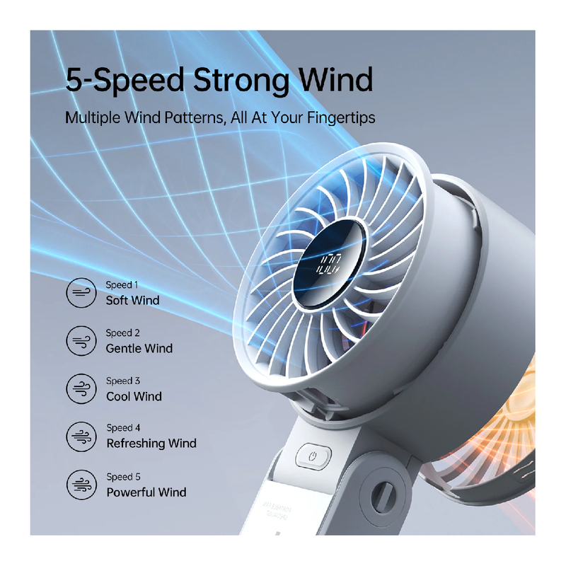 JisuLife Handheld Fan Life7, 3600mAh