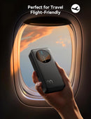 Joyroom 2.4A LED Power Bank with 3 Ports, 22.5W﻿, Output 2USB + Type-C 20000mAh - Black