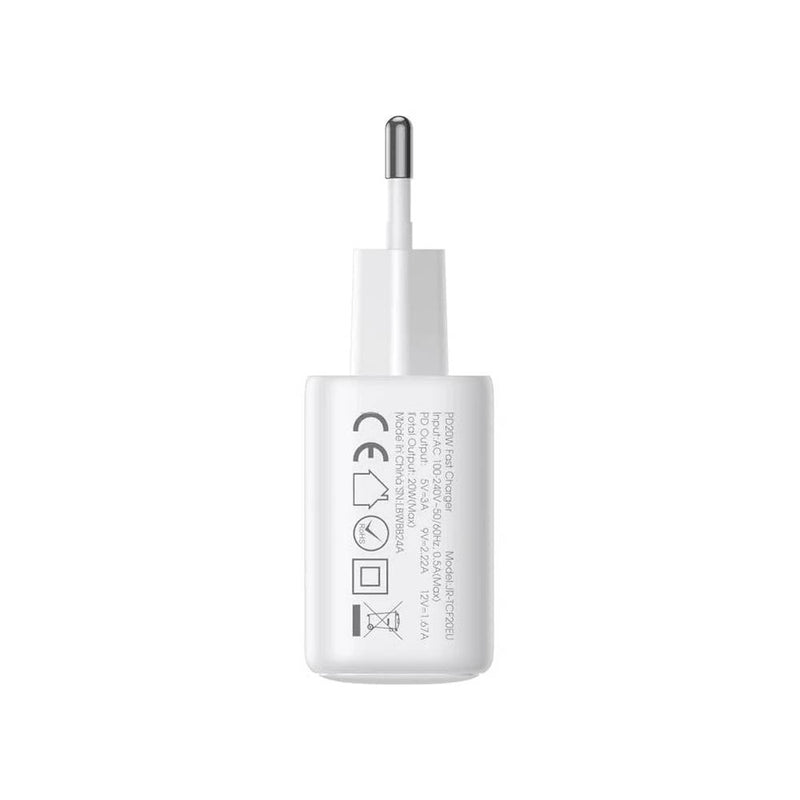 Joyroom 20w Fast Charger - Supports PD&QC 3.0 Protocols - Superfast Charging Speed - White