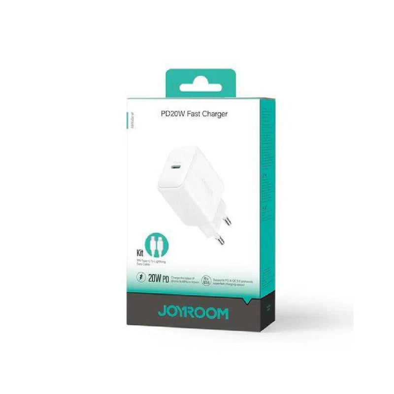 Joyroom 20w Fast Charger - Supports PD&QC 3.0 Protocols - Superfast Charging Speed - White