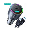 Joyroom 3-Port Car CHarger Holder 120w - Black