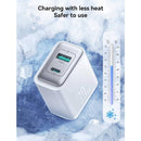 Joyroom 30W Dual-Port - A+C Charger Supports PD - QC3.0 Protocols - White