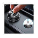 Joyroom 45W Mini Metal Pull Ring Car Charger, USB-A and USB-C Fast Charging Ports - Drak Gray