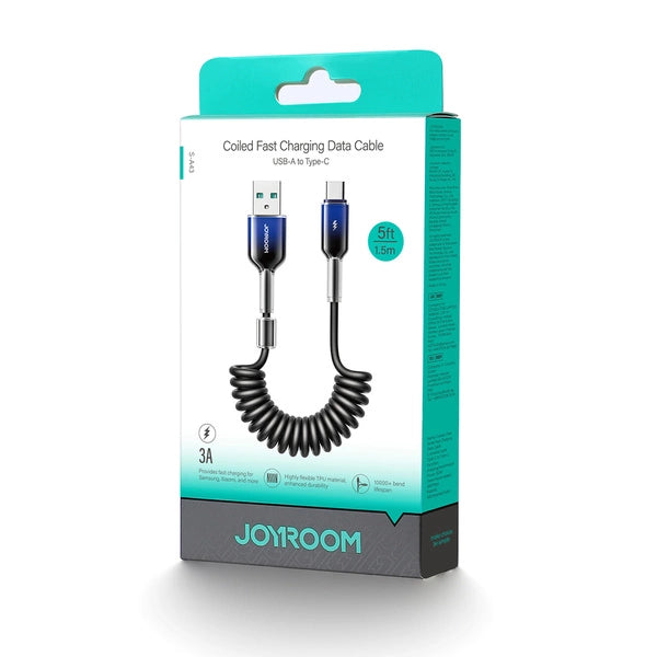 Joyroom Crystal Clear Series 3A, USB-A to USB-C 1.5m - S-A43 