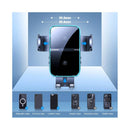 حامل شاحن سيارة لاسلكي مزدوج الملف من Joyroom بقوة 15 وات، تشغيل بيد واحدة، سهولة تحميل وتفريغ الهاتف - أسود