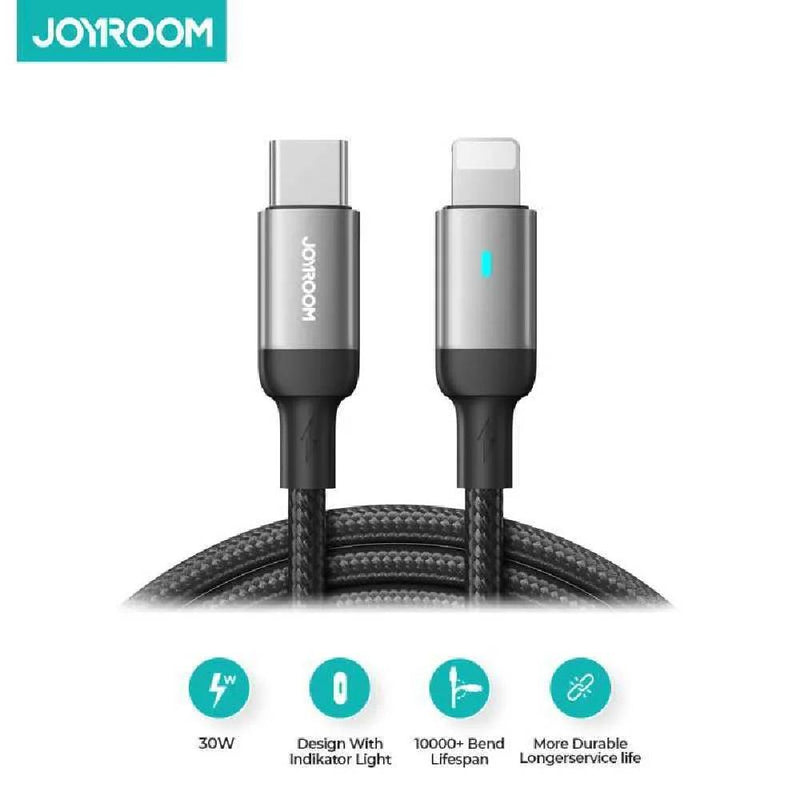 Joyroom Fast Charging Data Cable 1.2m Type-C to Lightning 30W - Black 2