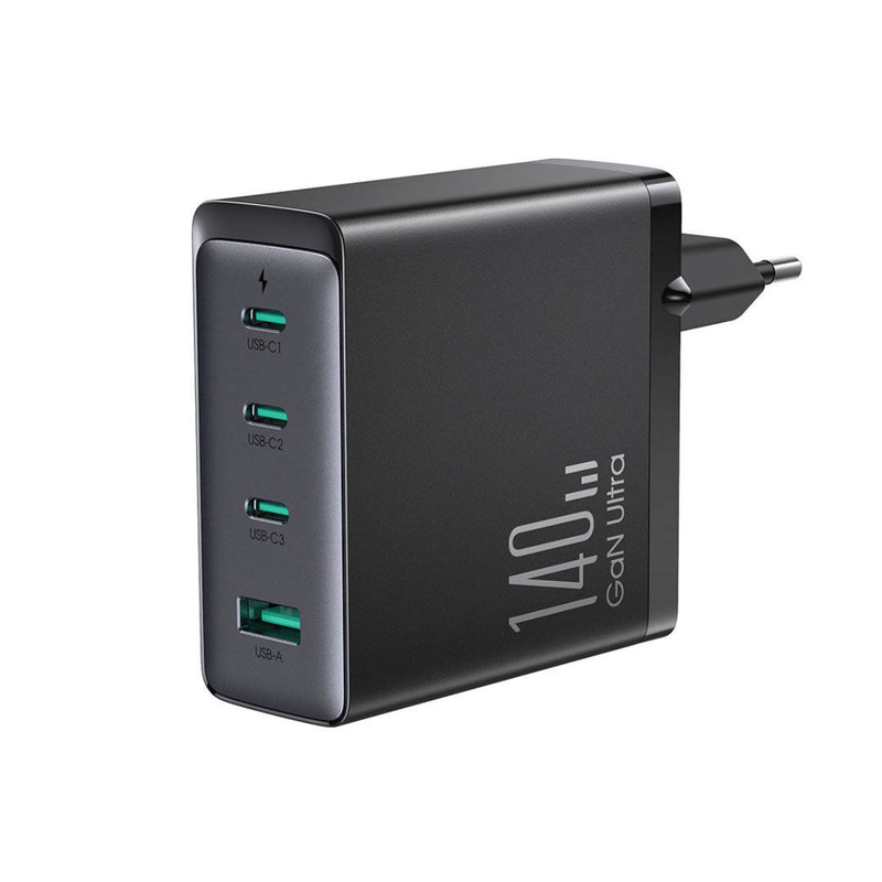 Joyroom GaN Quad Port Fast Charger USB-C Cable - USB-C 240W 1.2m - JR-TCG05EU - Black