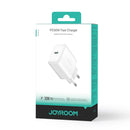 Joyroom PD30W Fast Charger - Charger Supports PD - QC3.0 Protocols - White