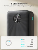 باور بانك جوي روم، 22.5 واط، 20000 مللي أمبير/ساعة، شحن سريع LED، عالي السرعة - JR-PBF16 - أسود