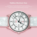 Kieslect Lora, Lady Calling Watch, Stable BT 5.2 Calling, Double Straps (Leather Strap) - pink