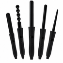 Labelle LB002 Curly Pro Brush 5 Heads For Various Curly Hairstyles - Black