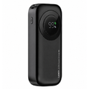 Lanex N12 10000mAh Stretchable Cable 22.5W Fast Charging Power Bank - Black