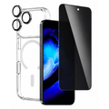 Lanex For iPhone 17 Pro 6.3" 3 in 1 Privacy Phone Protection Kit - Black
