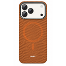 Lanex For iPhone 17 Pro Max 6.9" Protective Creative Magnetic Phone Case - Orange/Brown