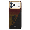 Lanex For iPhone 17 Pro Max 6.9" Protective Creative Phone Case - Black/Burgandy