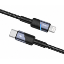 Lanex LS42CL 30W Type-C to Lightning Cable Smart Power Off - Black