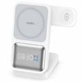 Lanex LW16 Digital 3 in 1 Wireless Charger - White