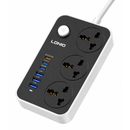 Ldnio 2500W Universal Power Socket, Perfectly Suited For Both Home and Office - Black/White